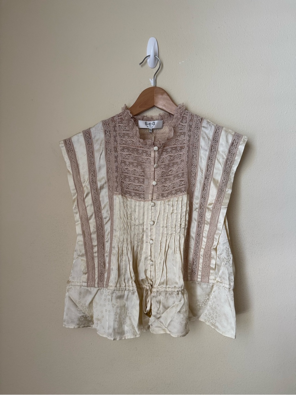 Sea New York Ethel Solid Tank Top Butter XXS